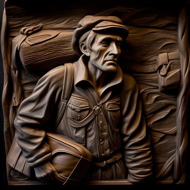 3D model The porter from Fairfield American artist (STL)